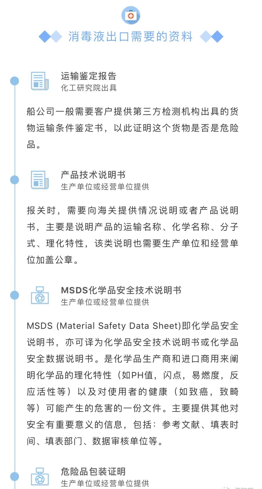 酒精消毒液，免洗洗手液和新冠肺炎检测试剂最新出口通关申报指南，附WCO防疫物资归类及各国准入条件！